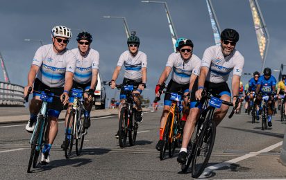 Duratec MACA 200 team cycling together, WA
