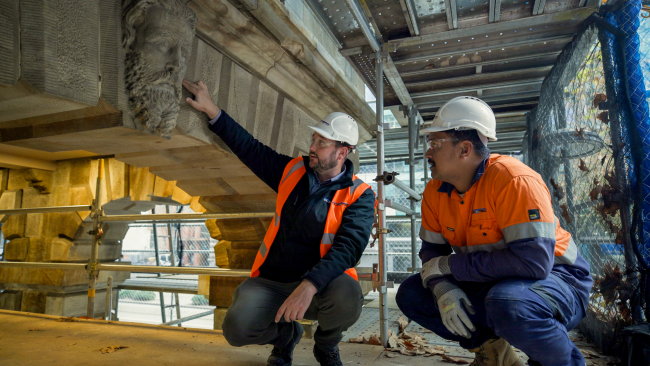 Duratec team working on Adelaide Town Hall